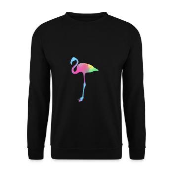 Flamingo - Unisex Pullover - Schwarz - Vorne - Alina (178cm) & Michal (187cm)