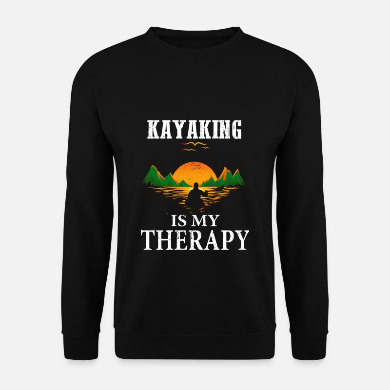 Kayak Kayak Kayak Kayak - Unisex Pullover - Schwarz