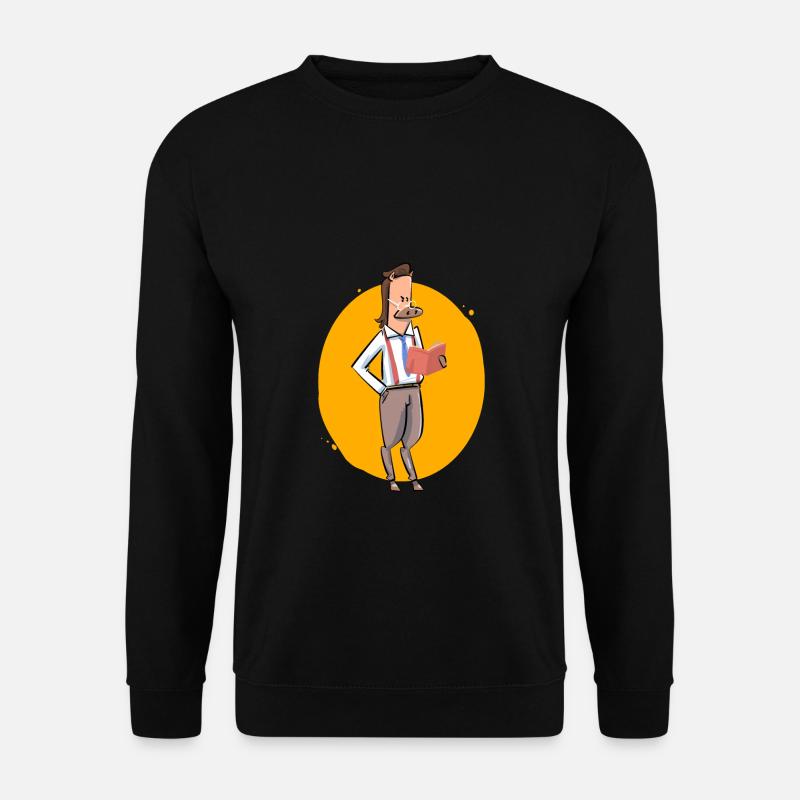 Einhorn Professor - Unisex Pullover - Schwarz