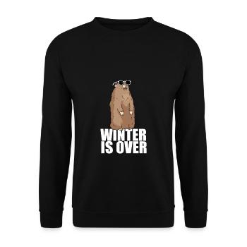 Marmot Summer Winter Spring Cool Gift - Unisex Sweatshirt - black - Front - Alina (178cm) & Michal (187cm)