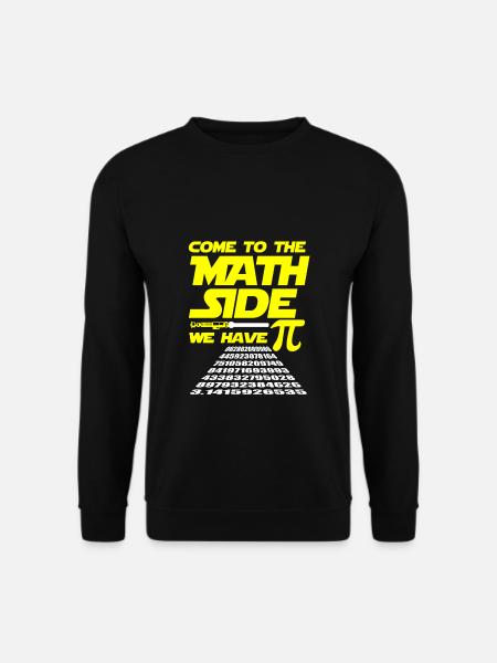 Maths Pi Sombre Page Jeu de mots Fantasy Cadeau - Sweat-shirt Unisexe - noir