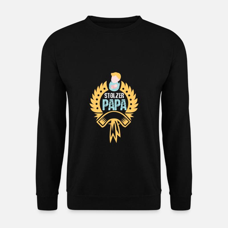 Stolzer Papa - Unisex Pullover - Schwarz