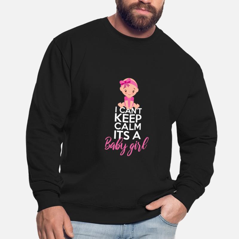 Ich kann nicht ruhig bleiben, es wird ein Mädchen Unisex Pullover