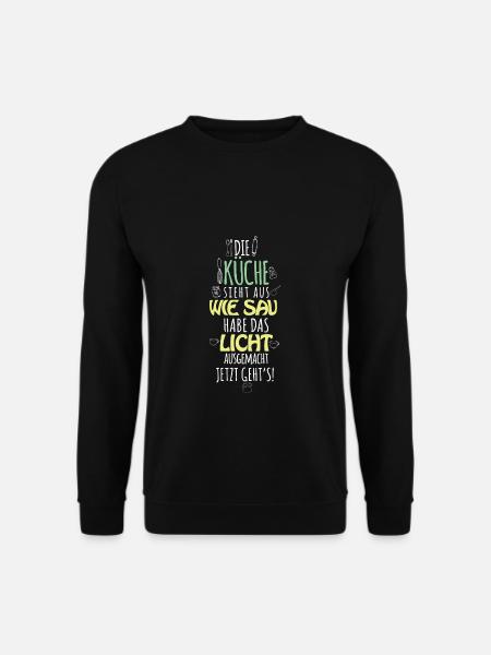 Die Küche sieht aus wie Sau. Habe das Licht ausgem - Unisex Pullover - Schwarz