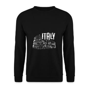 Italie Colisée Colisée Colisée Rome - Sweat-shirt Unisexe - noir - Devant - Alina (178cm) & Michal (187cm)