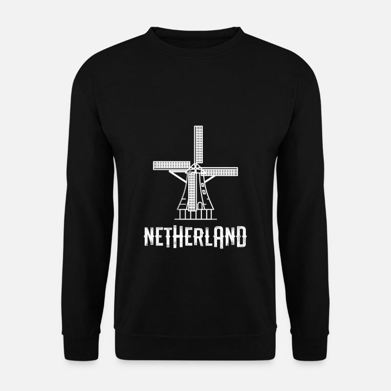 Holland Netherlands Amsterdam windmill - Unisex Sweatshirt - black
