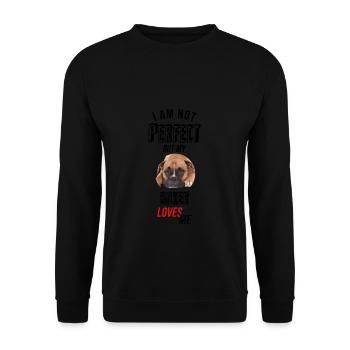 Je ne suis pas parfait, mais mon boxeur m'aime! - Sweat-shirt Unisexe - noir - Devant - Alina (178cm) & Michal (187cm)