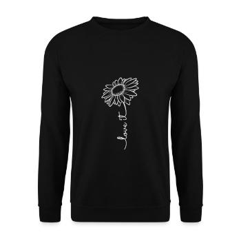 Marguerite cadeau nature fleurs été - Sweat-shirt Unisexe - noir - Devant - Alina (178cm) & Michal (187cm)