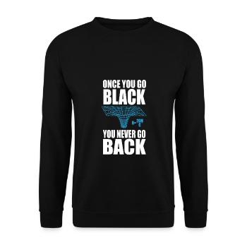 Cadeaux Black Hole Math Physics Sarcasm - Sweat-shirt Unisexe - noir - Devant - Alina (178cm) & Michal (187cm)