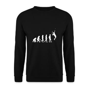 TENNIS Evolution - Unisex Pullover - Schwarz - Vorne - Alina (178cm) & Michal (187cm)