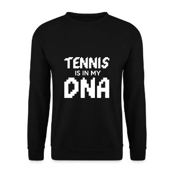Le tennis est dans mon ADN - Sweat-shirt Unisexe - noir - Devant - Alina (178cm) & Michal (187cm)