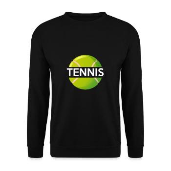 Balle de tennis - Sweat-shirt Unisexe - noir - Devant - Alina (178cm) & Michal (187cm)