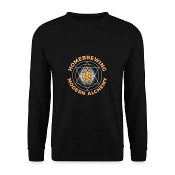 Homebrewing - Bier, Alkohol, Saufen, Tanken - Unisex Pullover - Schwarz - Vorne - Alina (178cm) & Michal (187cm)