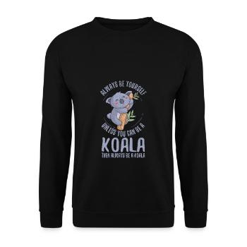 Always Be Yourself Unless You Can Be A Koala - Sweat-shirt Unisexe - noir - Devant - Alina (178cm) & Michal (187cm)