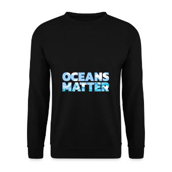 Protection du climat Protection de l'environnement Démonstration en mer - Sweat-shirt Unisexe - noir - Devant - Alina (178cm) & Michal (187cm)