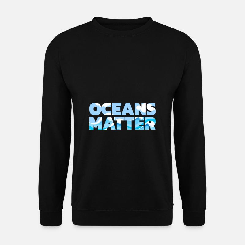 Klimaschutz Umweltschutz Meer Demonstration - Unisex Pullover - Schwarz