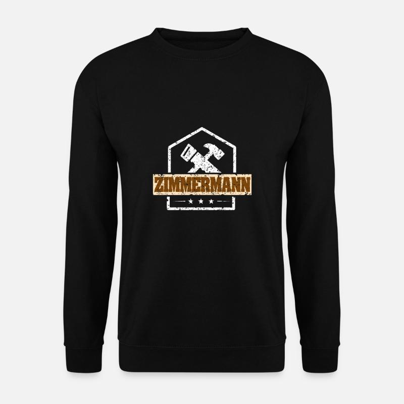 Zimmerermann - Tischler Hobeln, Säge, Geschenk - Unisex Pullover - Schwarz