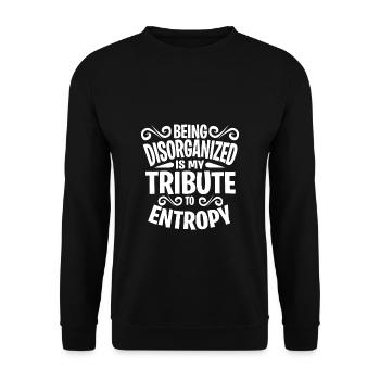 Entropy Science Unorganized Mayhem Gift - Sweat-shirt Unisexe - noir - Devant - Alina (178cm) & Michal (187cm)