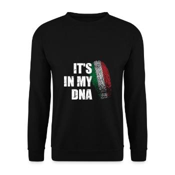C'est dans mon ADN Italie - Je suis une fierté italienne - Sweat-shirt Unisexe - noir - Devant - Alina (178cm) & Michal (187cm)