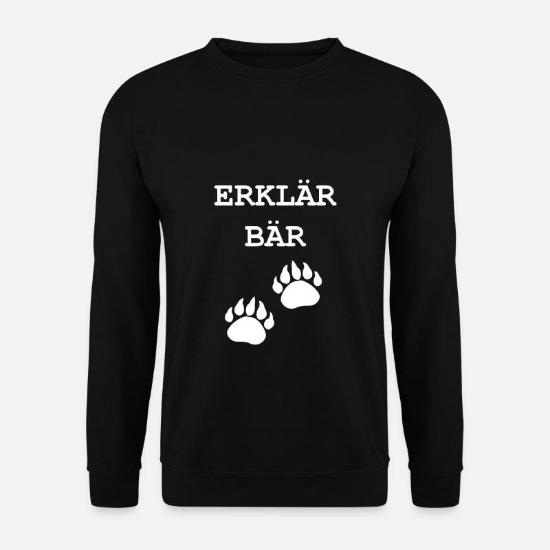Erklärbär - Unisex Sweatshirt - black