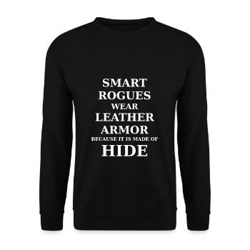 Smart rogues - Unisex Sweatshirt - black - Front - Alina (178cm) & Michal (187cm)