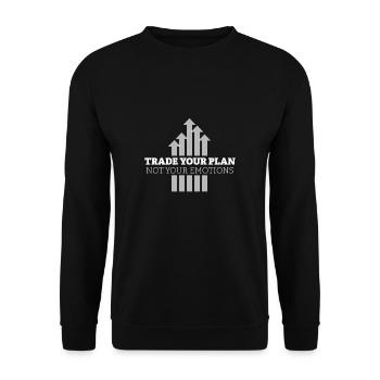 Échangez votre plan - Bourse des négociants - Sweat-shirt Unisexe - noir - Devant - Alina (178cm) & Michal (187cm)