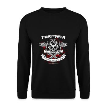 TRIKE KINGS / THE BIKER, SHIRT - Unisex Sweatshirt - black - Front - Alina (178cm) & Michal (187cm)