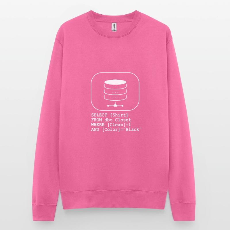 Code de base de données SQL Sarcasm Developer Gift Sweat-shirt Unisexe