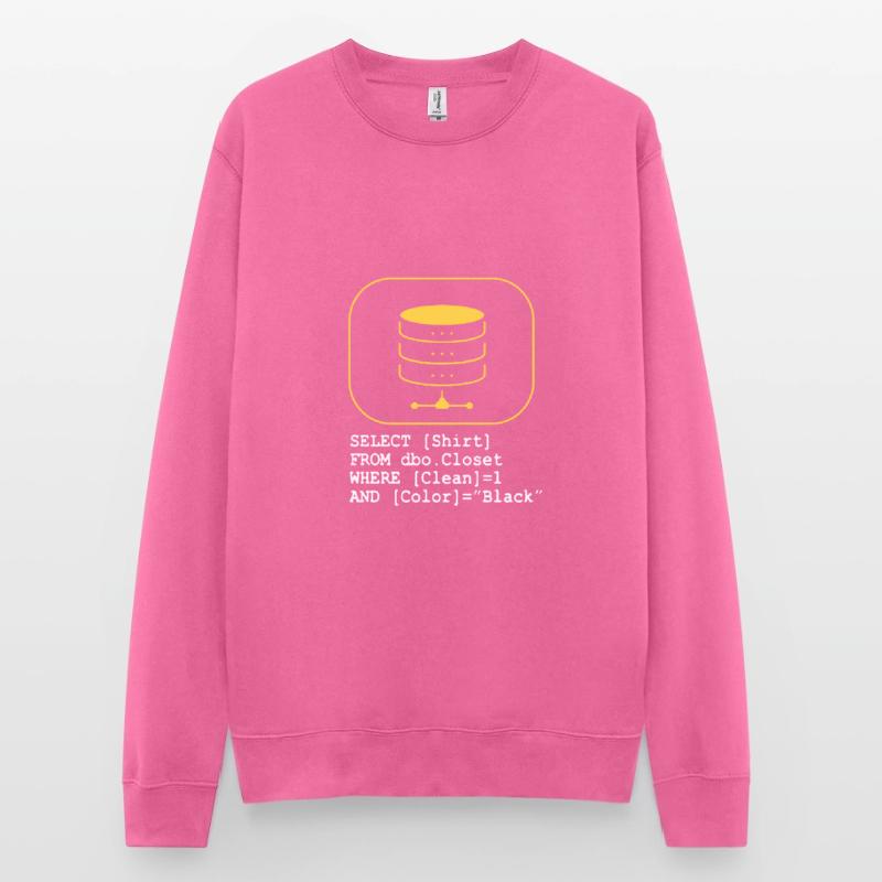 Code Database SQL Sarcasm Developer Gift Unisex Sweatshirt