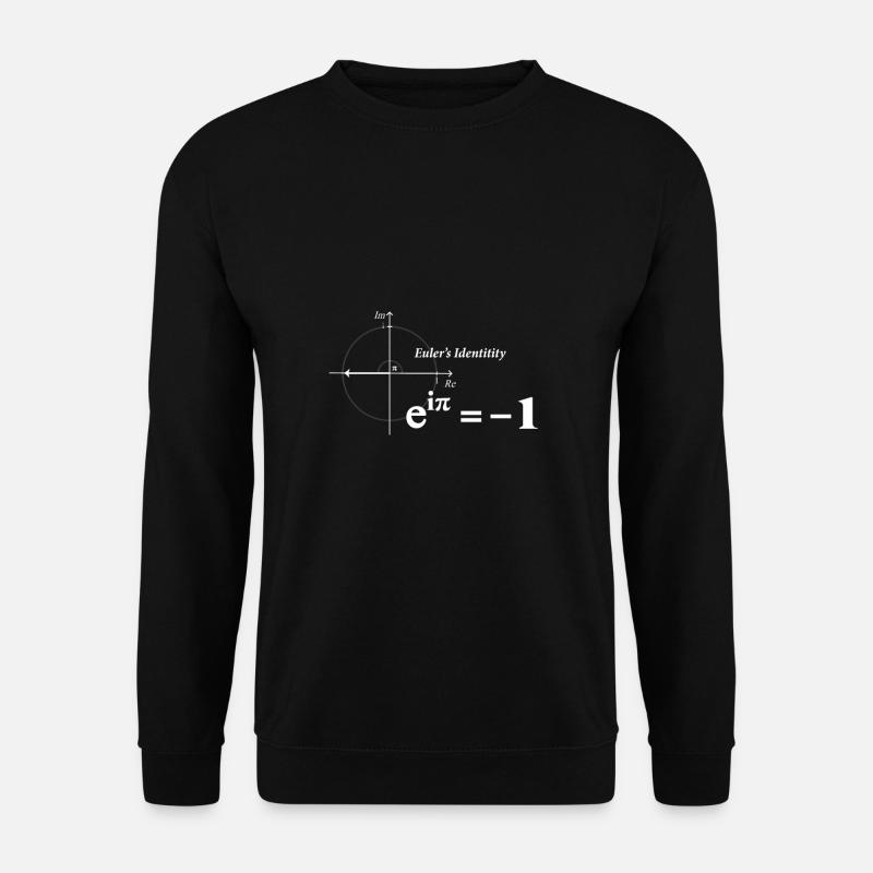 Mathematik Eulersche Formel Mathelehrer Mathe - Unisex Pullover - Schwarz