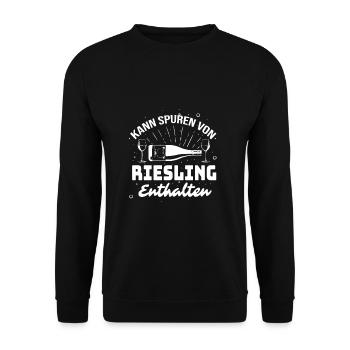 Cadeau de vigneron Riesling - Sweat-shirt Unisexe - noir - Devant - Alina (178cm) & Michal (187cm)
