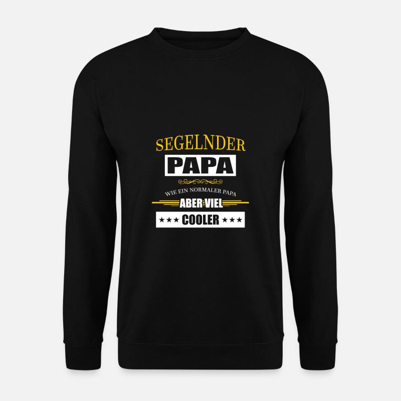 segeln papa - Unisex Pullover - Schwarz