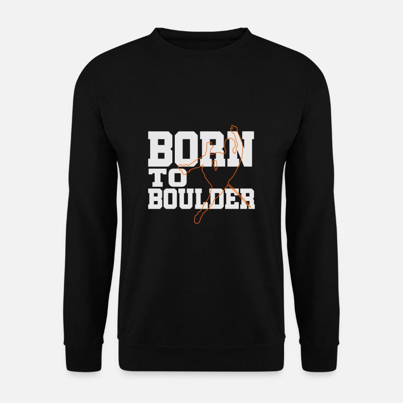 Kletterer Boulder Bergsteiger Climbing - Unisex Pullover - Schwarz