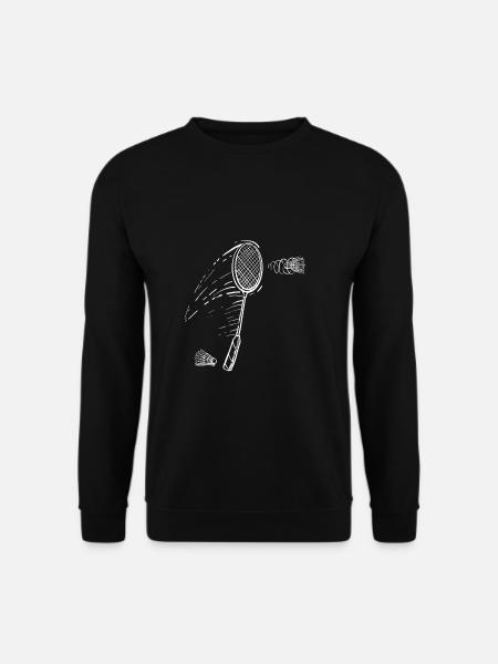 Badminton, badminton, filet, raquettes, cadeau - Sweat-shirt Unisexe - noir