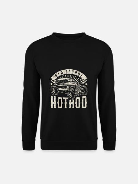 Hotrod Vintage Oldtimer Gift Old School Car - Voiture ancienne - Sweat-shirt Unisexe - noir