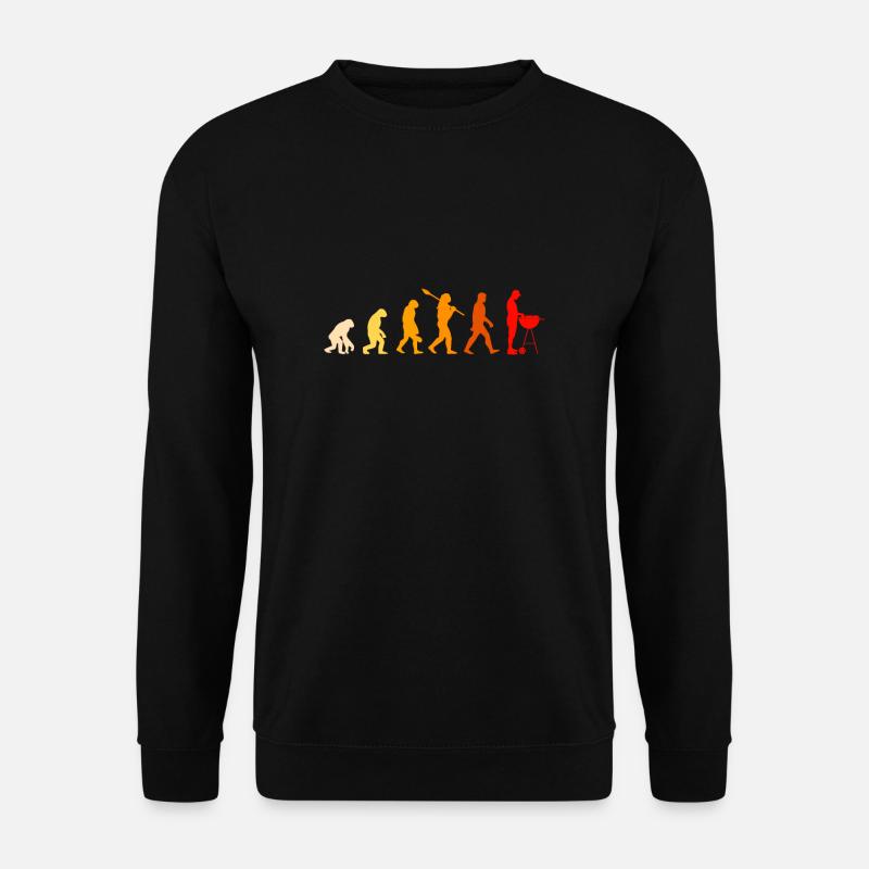 BBQ Evolution - barbecue, barbecue, barbecue - Sweat-shirt Unisexe - noir