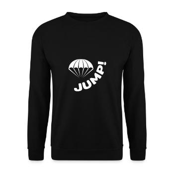 Saut - Parachutiste, Bundeswehr, Armée - Sweat-shirt Unisexe - noir - Devant - Alina (178cm) & Michal (187cm)