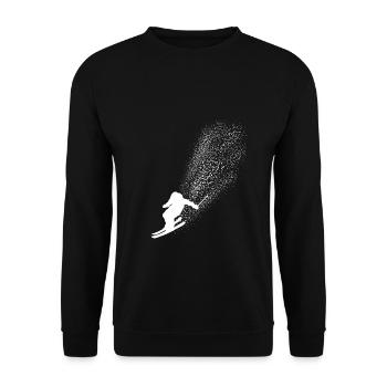 Cadeau de skieur après ski - Sweat-shirt Unisexe - noir - Devant - Alina (178cm) & Michal (187cm)