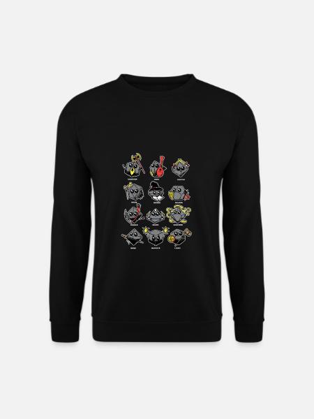 Gamer Würfel Dungeon RPG Tabletop lustig Geschenk - Unisex Pullover - Schwarz