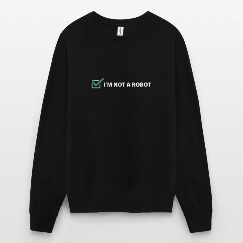 Captcha Code Roboter Sarkasmus Influencer Geschenk Unisex Pullover