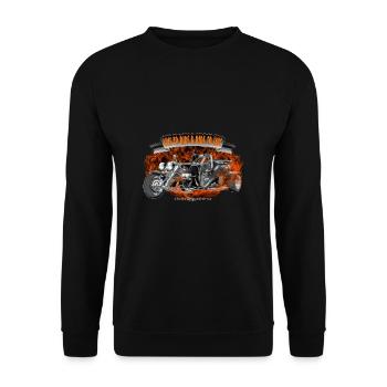 TRIKE KINGS / Conception de Halloween à trois roues - Sweat-shirt Unisexe - noir - Devant - Alina (178cm) & Michal (187cm)