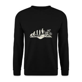 Downhill Mountain Bike Evolution MTB Evolution - Unisex Pullover - Schwarz - Vorne - Alina (178cm) & Michal (187cm)