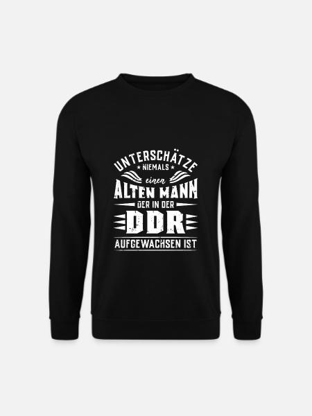 ALTER MANN IN DER DDR AUFGEWACHSEN - Unisex Pullover - Schwarz
