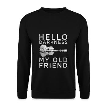 Gitarren See Schatten Liebe Gitarrist Musik - Unisex Pullover - Schwarz - Vorne - Alina (178cm) & Michal (187cm)