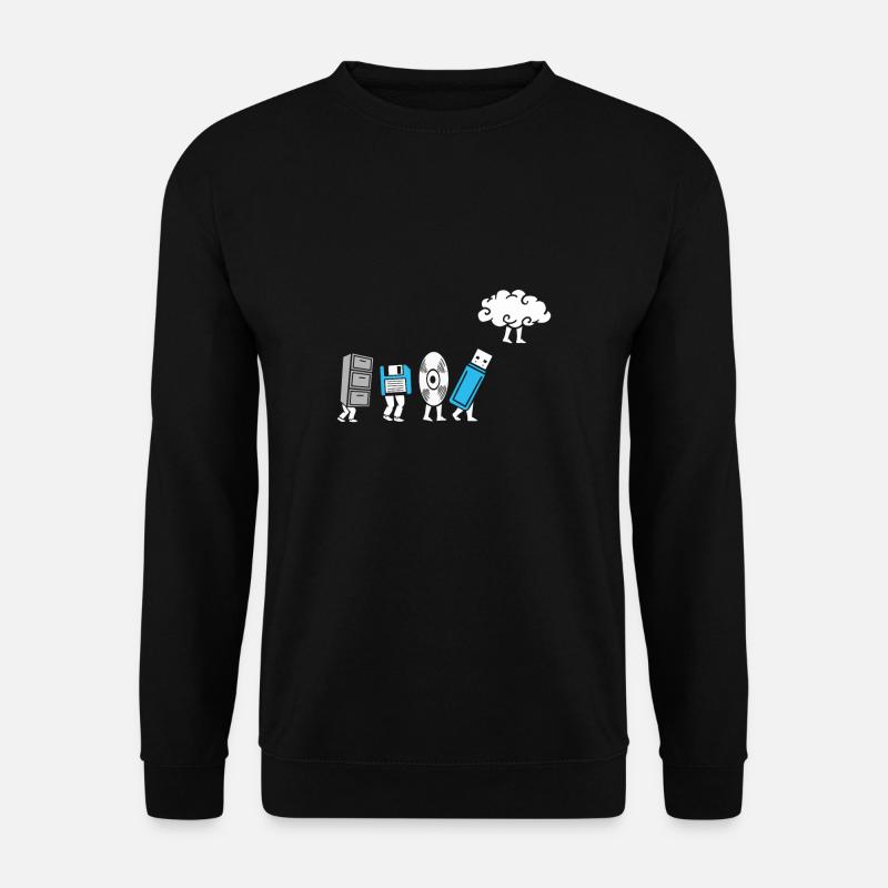Cloud Computing Evolution Computer Entwicklung - Unisex Pullover - Schwarz
