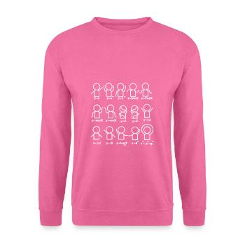 Algèbre mathématique mathématicien - Sweat-shirt Unisexe - rose - Devant