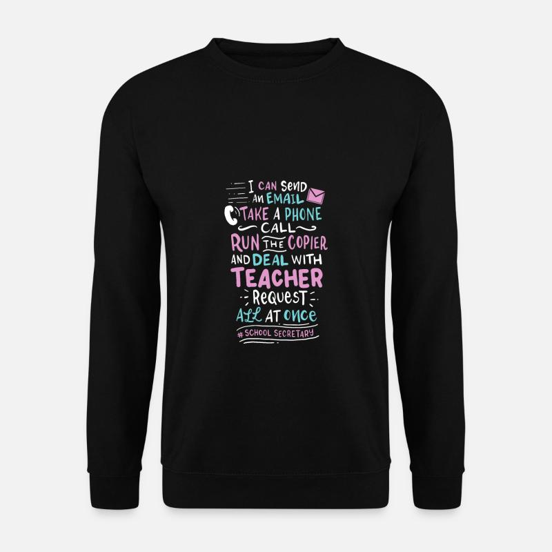 Secrétaire de l’école - Sweat-shirt Unisexe - noir