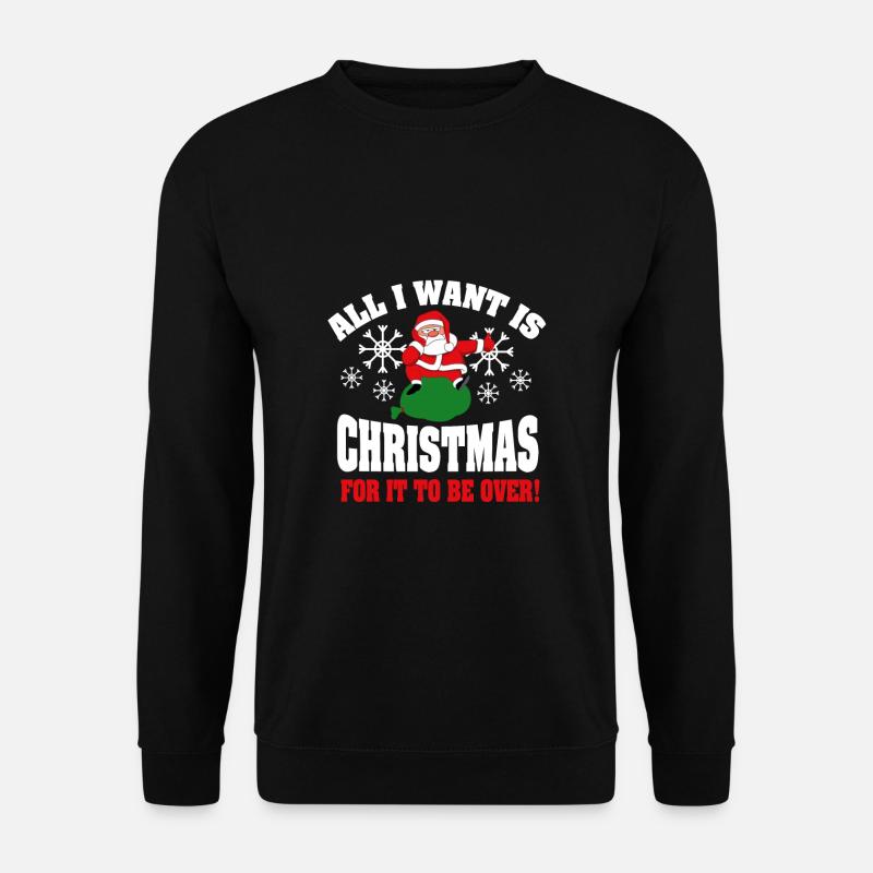 Anti Weihnachten Sarkasmus Ugly Christmas Geschenk - Unisex Pullover - Schwarz
