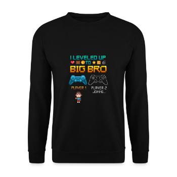 Grand frère petit frère progéniture enceinte - Sweat-shirt Unisexe - noir - Devant - Alina (178cm) & Michal (187cm)