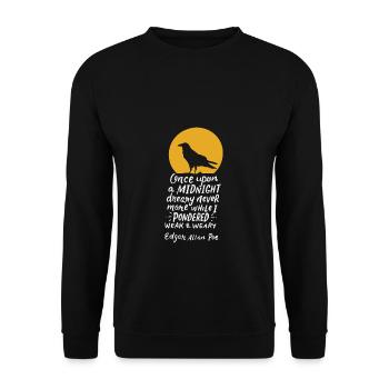 Edgar Allan Poe quote - Unisex Sweatshirt - black - Front - Alina (178cm) & Michal (187cm)